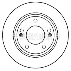 BORG & BECK Тормозной диск BBD5257